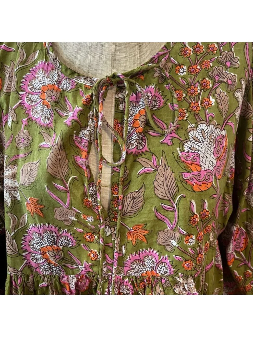 LE‎ BAZAR COASTAL Stellita Caftan in Pear Size XL